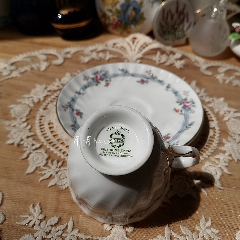British minton minton chartwell Espresso Cup Bone China No กล่องเดิมจัดส่งฟรี 1986