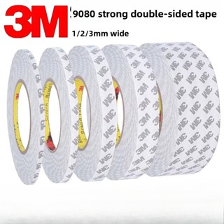 กว้าง 1/2/3 มม. ของแท้ 3ม9080 เทปกาวสองหน้าที่แข็งแกร่งบางเฉ…