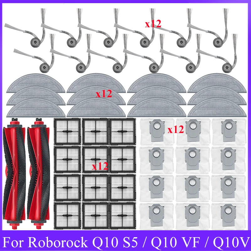 อุปกรณ์เสริมสําหรับ Roborock Q10 S5 / Q10 VF / Q10V / S8 Pro / S8 Pro Plus เครื่องดูดฝุ่นหลักแปรงด้า