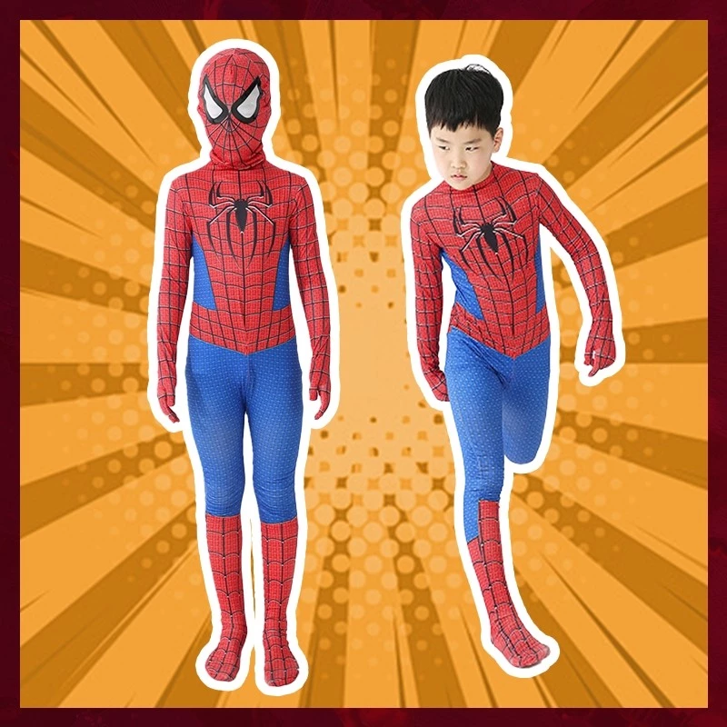 【สต็อกไทย ส่งไว 24 ชม】 ชุดคอสเพลย์ Spider Man ชุดซูเปอร์ฮีโร่เด็กชาย ชุดสไปเดอร์แมน เครื่องแต่งกาย 3D ชุดเด็กสไปเดอร์แมน thumbnail 9
