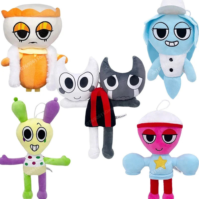 NEW Dandy's World Gigi Razzle Plush Dandys World Looey Connie Plushie Cute Teagan Pebble Stuffed Sof