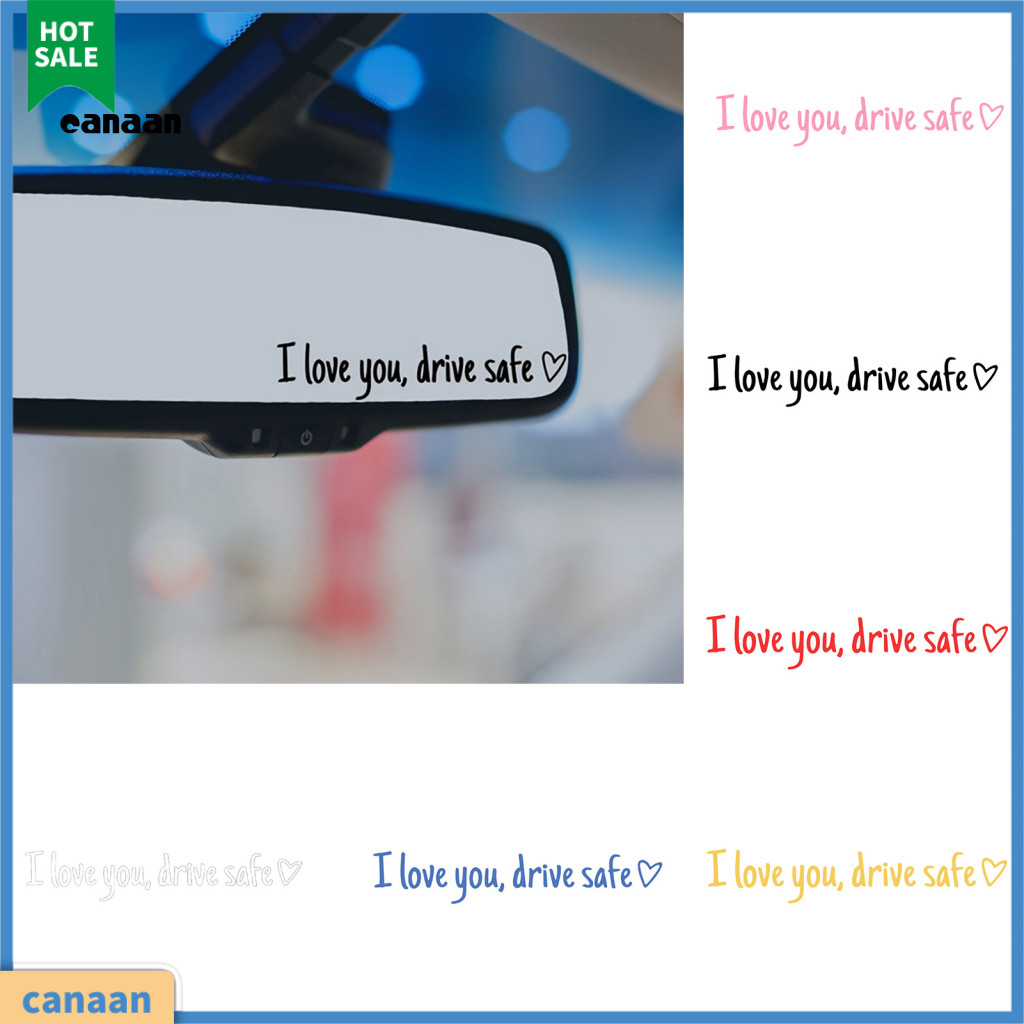 คานัน|  I Love Drive Safe สติกเกอร์ลายหัวใจน่ารักอุปกรณ์เสริมในรถยนต์ Love Drive Safe Heart สติกเกอร