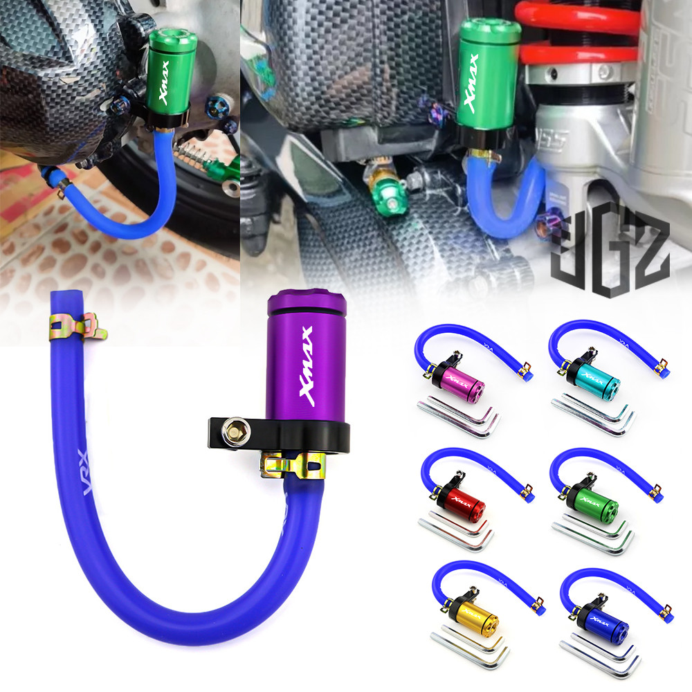 สําหรับ YAMAHA XMAX300 V1 V2 V3 2017-2025 CNC Air Filter ท่อระบายน้ําท่อเบรค Fluid Tank Cap
