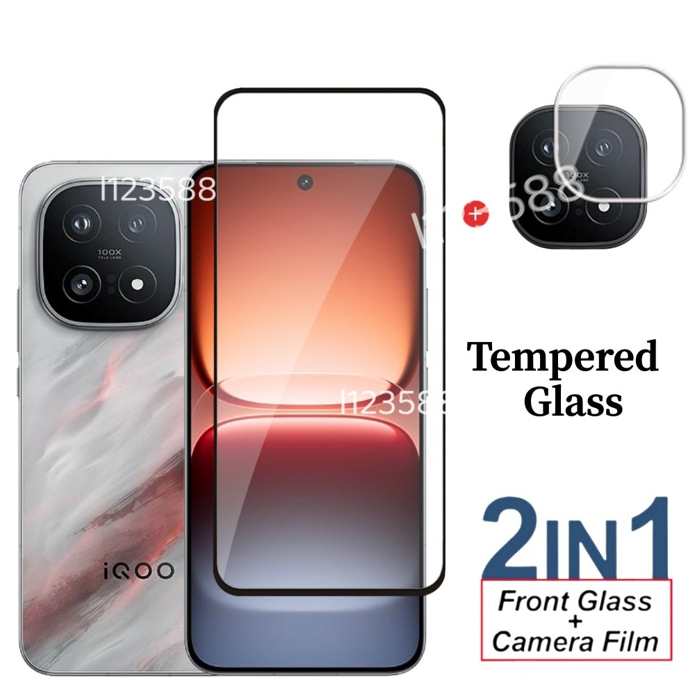 สําหรับ Vivo iQOO15 5G 2 in 1 กระจกนิรภัยป้องกันหน้าจอฟิล์มสําหรับ iQOO 15 13 5G 2025 iQOO13 ฟิล์มกร