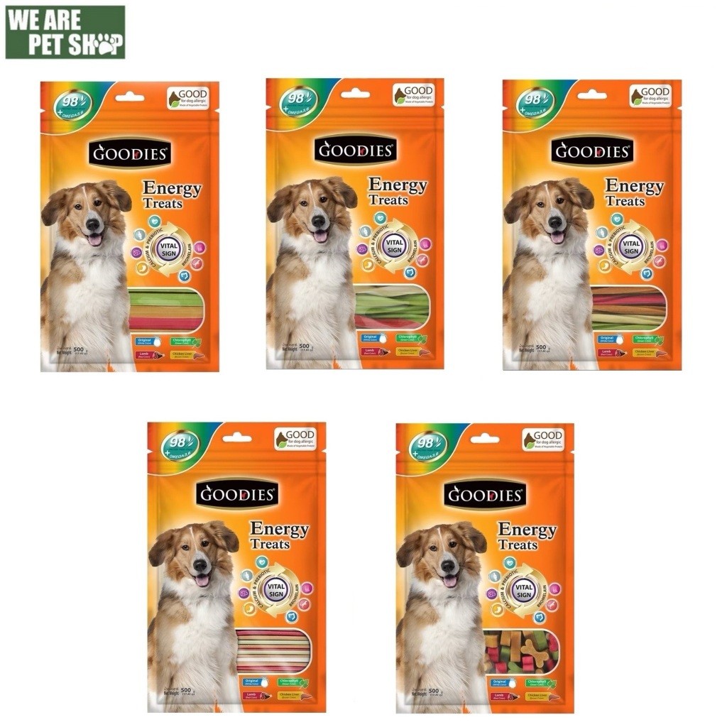 Goodies Energy Treats คละสี 500 กรัม/PET8  สติ๊กสำหรับสุนัข