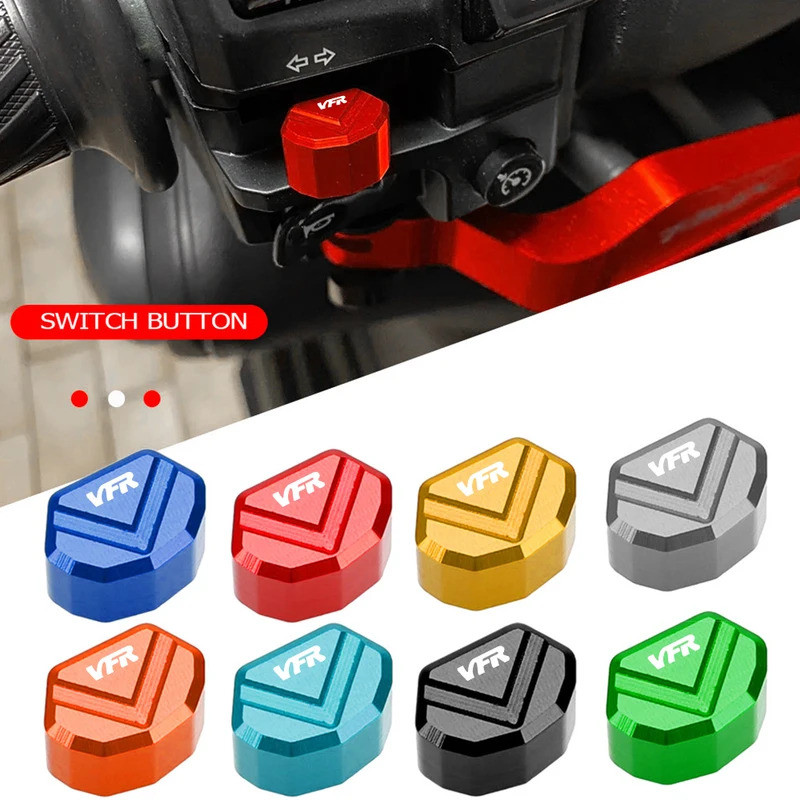 สําหรับ Honda VFR 400 700 750 1200 VFR800F VFR800X รถจักรยานยนต์ปุ่มสวิทช์ฝาครอบไฟเลี้ยวปุ่มกด VFR40