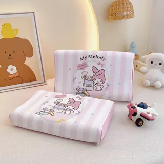 Sanrio Children หมอนยางพาราธรรมชาติผ้าฝ้ายแท้ปลอกหมอนการ์ตูนหมอน Core