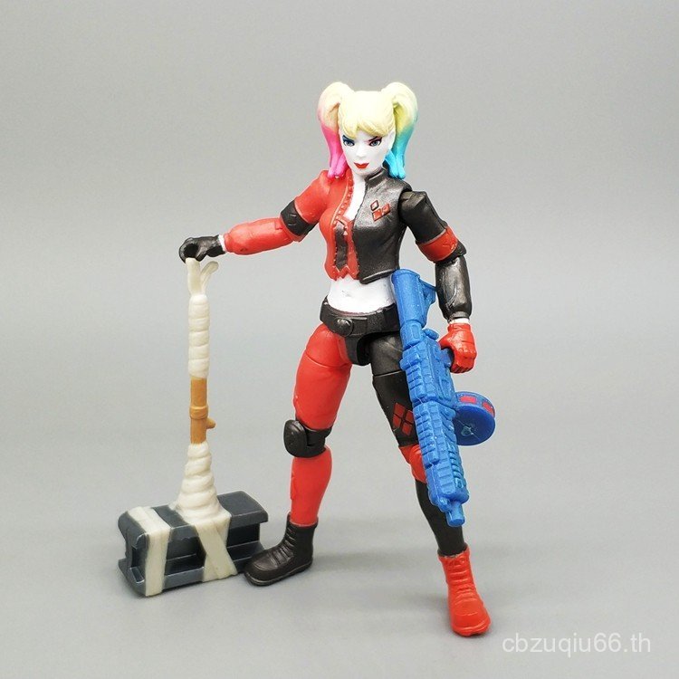 Bulk 12 ซม. Batman Figure Comics Harley Quinn Multi-Weapon เคลื่อนย้ายได้ของเล่นตุ๊กตา Injustice Lea