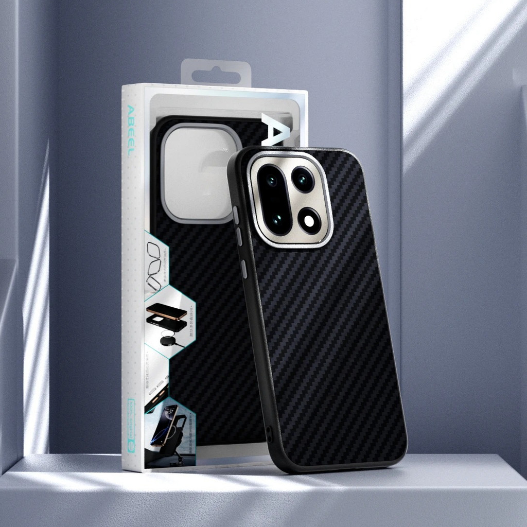 คาร์บอนไฟเบอร์ Seed แม่เหล็กที่มองไม่เห็นเคสโทรศัพท์สําหรับ OnePlus 15 1 + 13T 13S 15R 15T 1 + ACE 6 ULTRA 6T TPU + PC เลนส์อลูมิเนียมป้องกันไร้สายชาร์จ