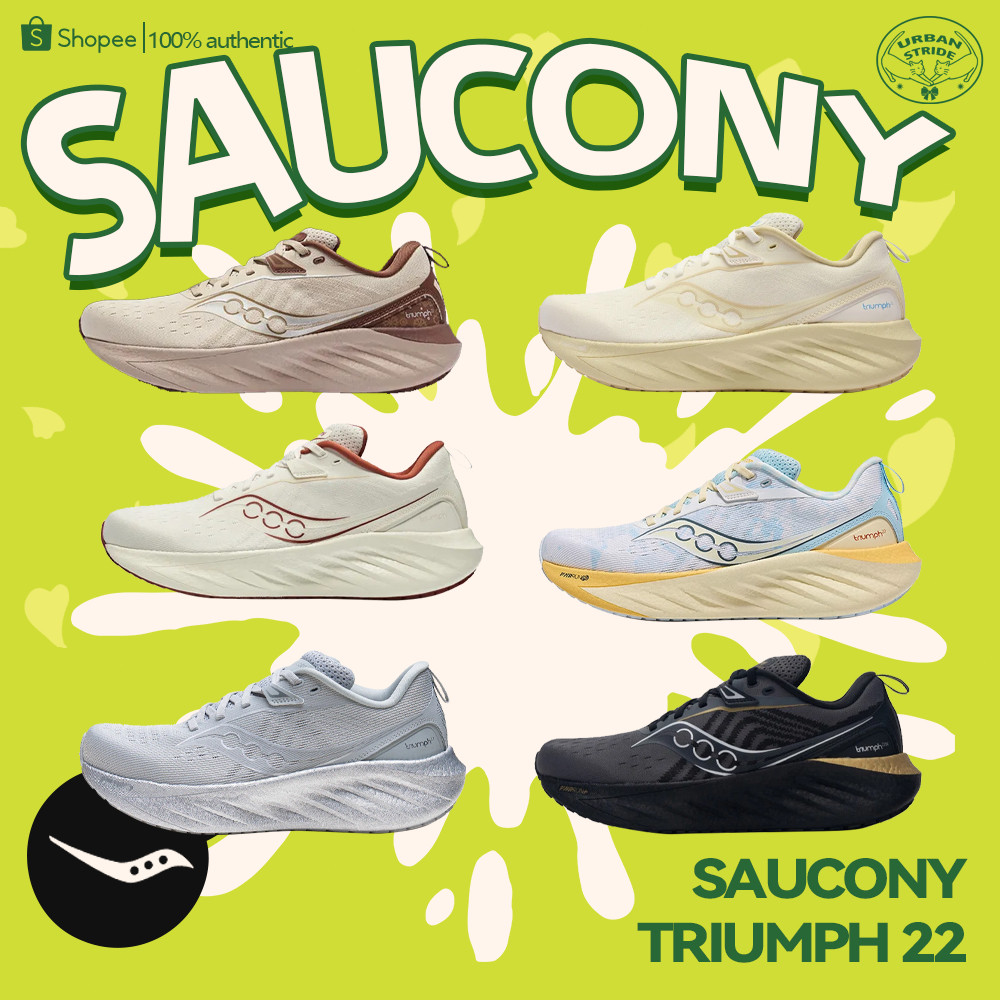 【สินค้าแท้ส่งทันที】Saucony TRIUMPH 22 รองเท้าวิ่ง Unisex S20964-500/S20964-602/S20964-603