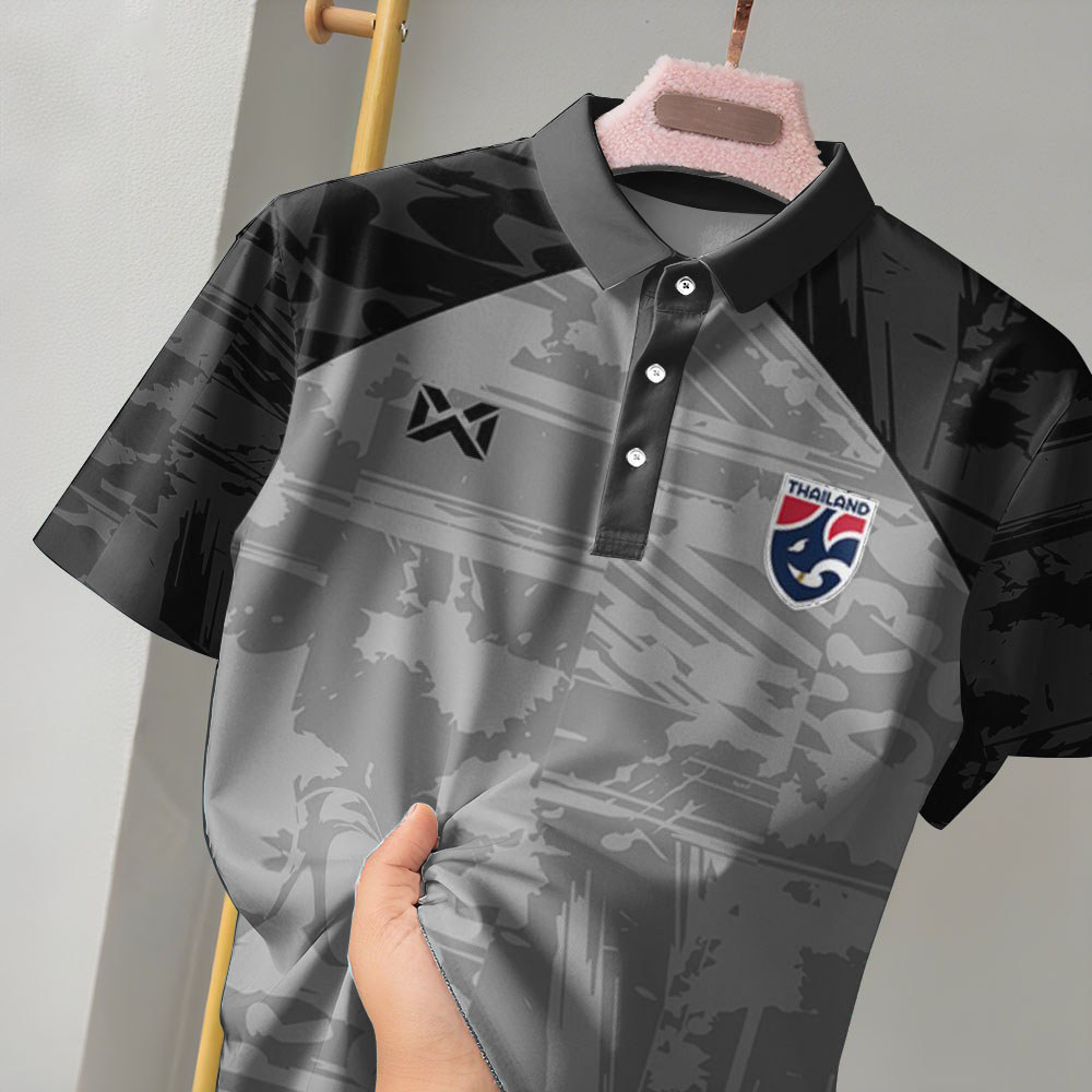 เสื้อโปโลผู้ชาย สีดำเรียบ เหมาะสำหรับโอกาสทางการ และงานบวช