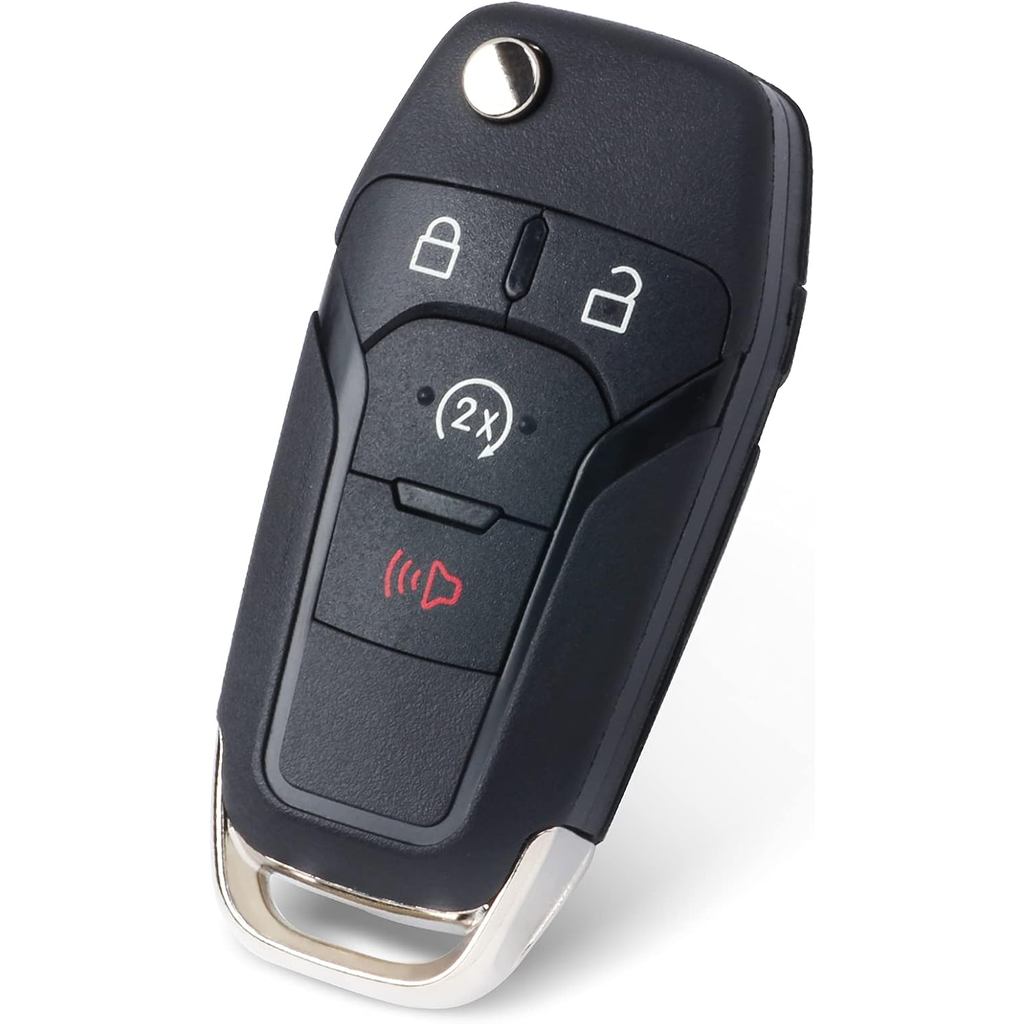 Flip Key Fob Keyless Entry รีโมทคอนโทรลสําหรับ Ford F150/F250/F350/F450/F550 2017-2020 สําหรับ Ford 