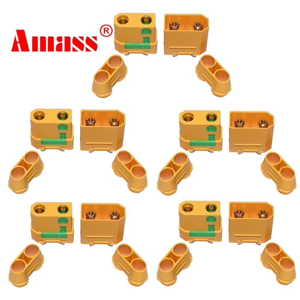 Amass XT90S Connector xt90s anti spark XT90S XT90-S ชายหญิงมอเตอร์อะแดปเตอร์สําหรับแบตเตอรี่ ESC และ