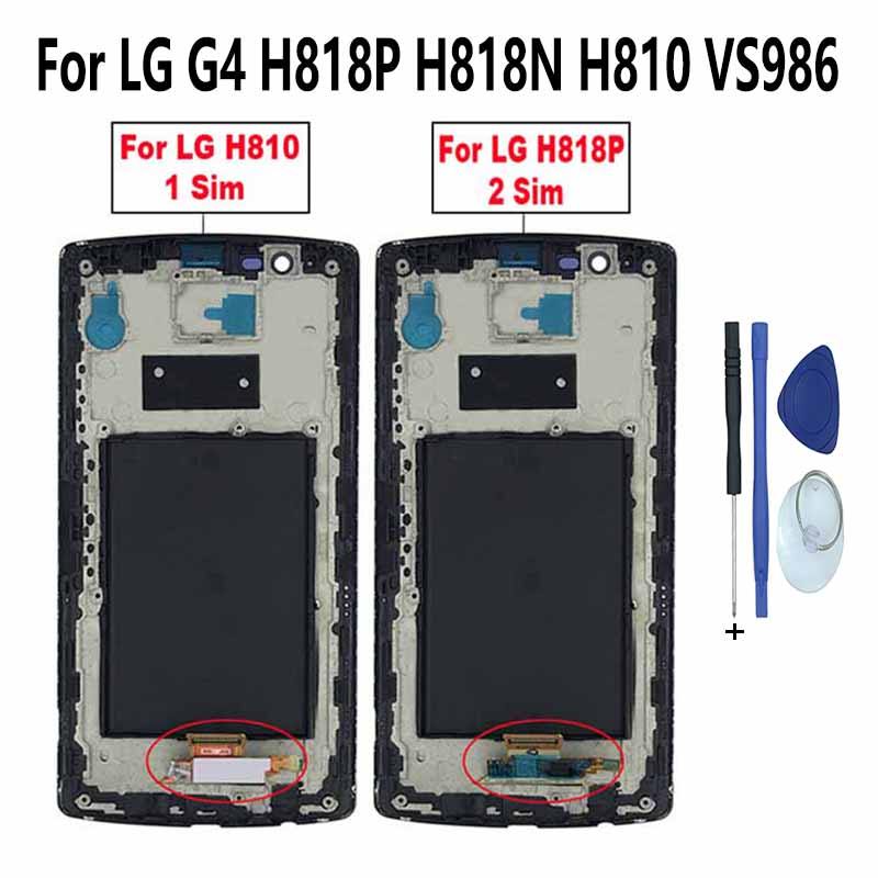 สําหรับ LG G4 H810 H815 VS986 VS999 H815T LS991 DS1402 จอแสดงผล LCD Touch Screen Digitizer Assembly 