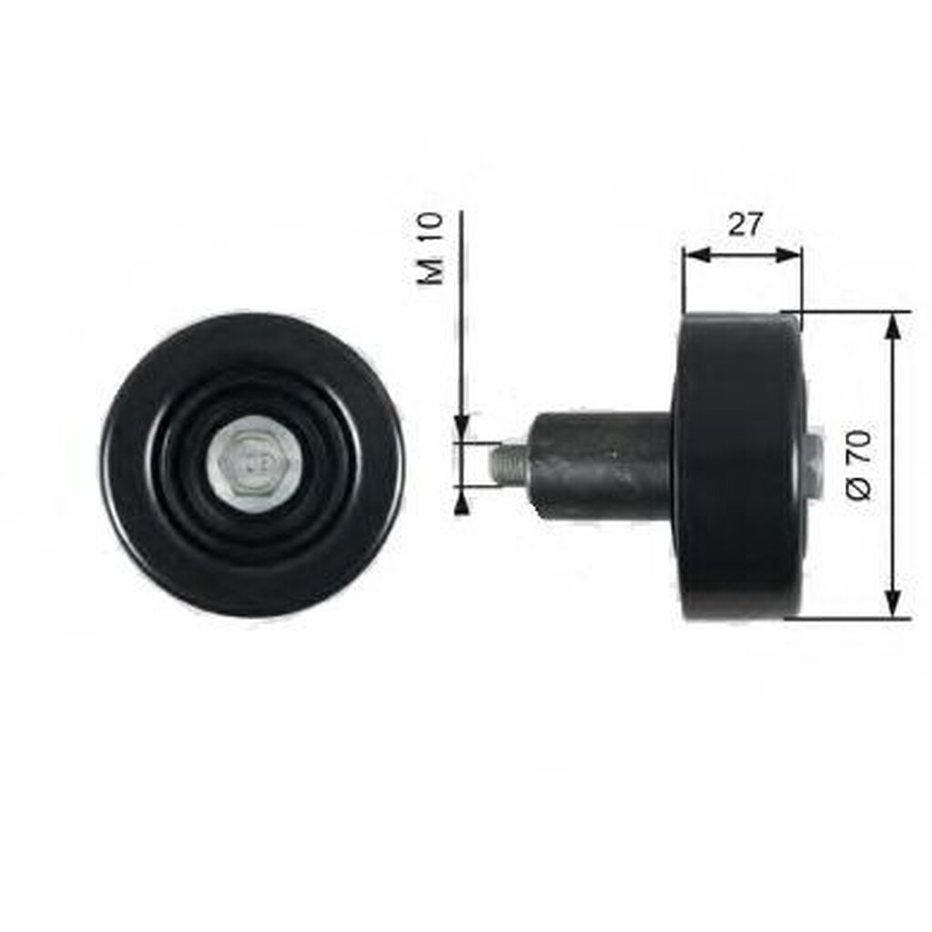 ลูกรอกสายพานหน้าเครื่อง 70MM KIA GRAND CARNIVAL SORENTO SPORTAGE STARIA TUCSON D4HA 2.0 D4HB 2.2