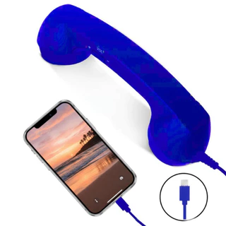 PERF ตัวรับมือจับโทรศัพท์พื้นฐาน Type-C พร้อมไมโครโฟนโทรศัพท์ Handset สไตล์โทรศัพท์ Free Wire Phone Handset