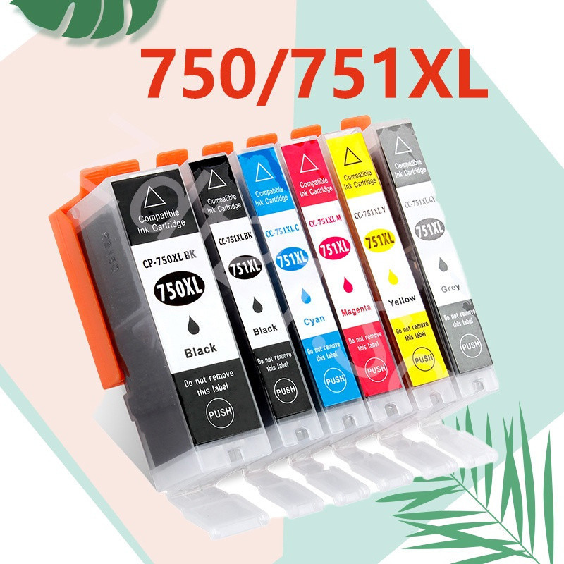ใช้งานร่วมกับ Canon 750 Canon 751 Canon CLI-751XL PGI-750 750XL 751XL ตลับหมึกสําหรับ IP8770 IP7270 