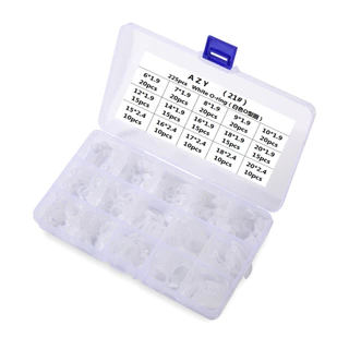 225 ชิ้น VMQ ซิลิโคนยาง O-Ring ชุดเมตริกแหวนปิดผนึก Assortment Kit