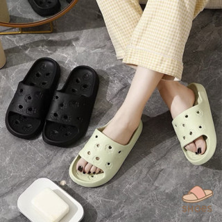 JIE HOME รองเท้าแตะEVA รองเท้าใส่ในห้องน้ำ กันน้ำ ไม่มีน้ำขั…