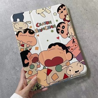 เคส iPad ลายครายอน ชินจัง แบบพับ 3 ทบ | กันกระแทก 360°  for Air4/5/6/7 Mini6/7 Gen10/11A16 2025 ลายการ์ตูนน่ารัก