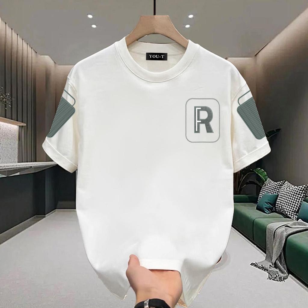Y-T🧸เสื้อแฟชั่น เสื้อยืด oversize ผ้าฝ้าย100% แนวสตรีท ไม่ต้องรีดผ้า สวมใส่สบาย ผ้านิ่ม ลาย "RF Cuff"