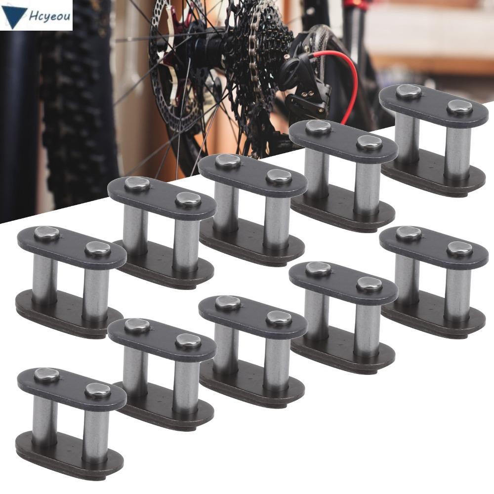 HCYEOU 10PCS Master Connecting Link,น้ําหนักเบาสีเทาT8F Chain Master Link,ทนทานโซ่เหล็กเชื่อมต่อMini