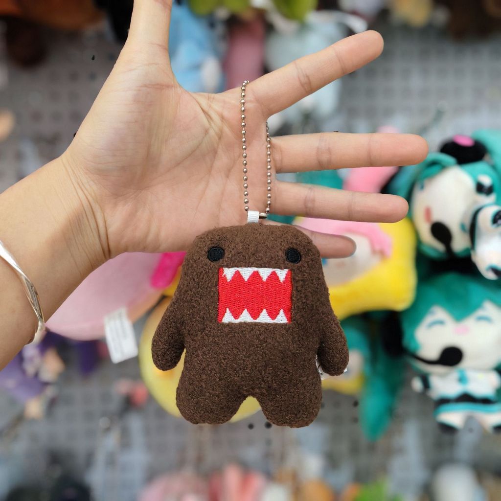 การ์ตูน domo-kun ตุ๊กตาจี้กระเป๋าจี้พวงกุญแจน่ารัก domo-kun ตุ๊กตา