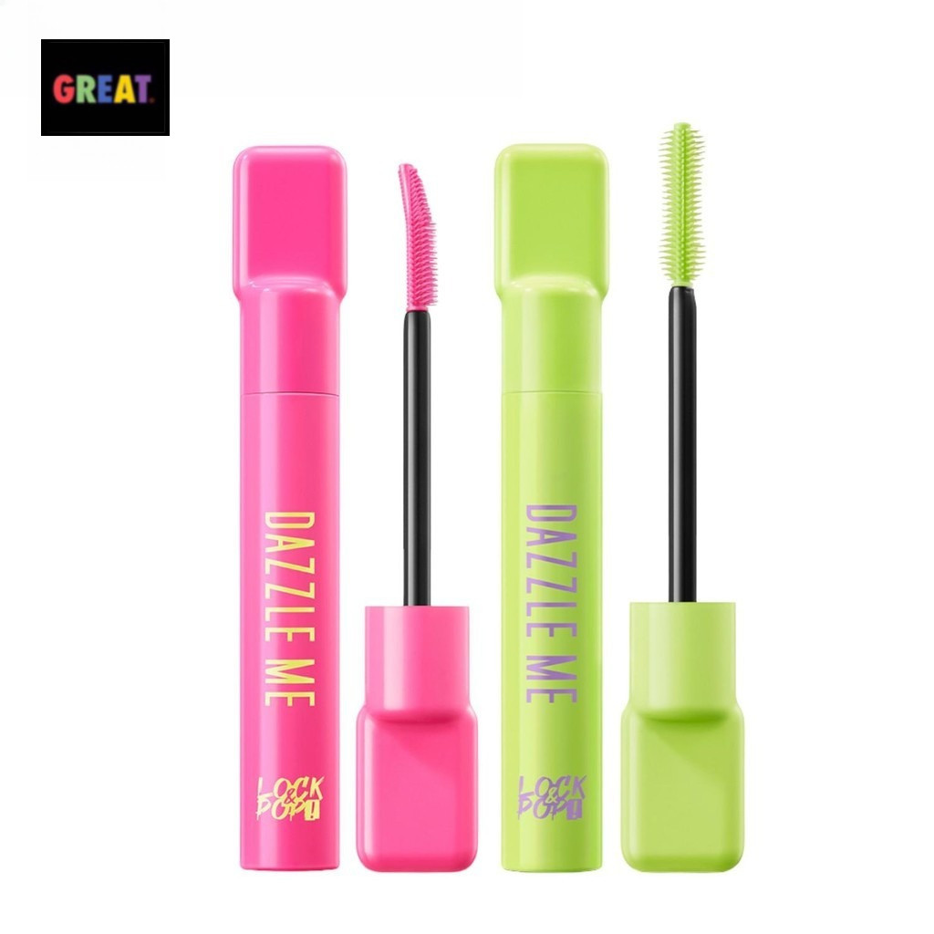 DAZZLE ME Lock & Pop! LongLASHting - VoluMAXing Mascara แดซเซิล มี มาสคาร่า 2สูตร ขนตายาวงอน ขนตาหนา