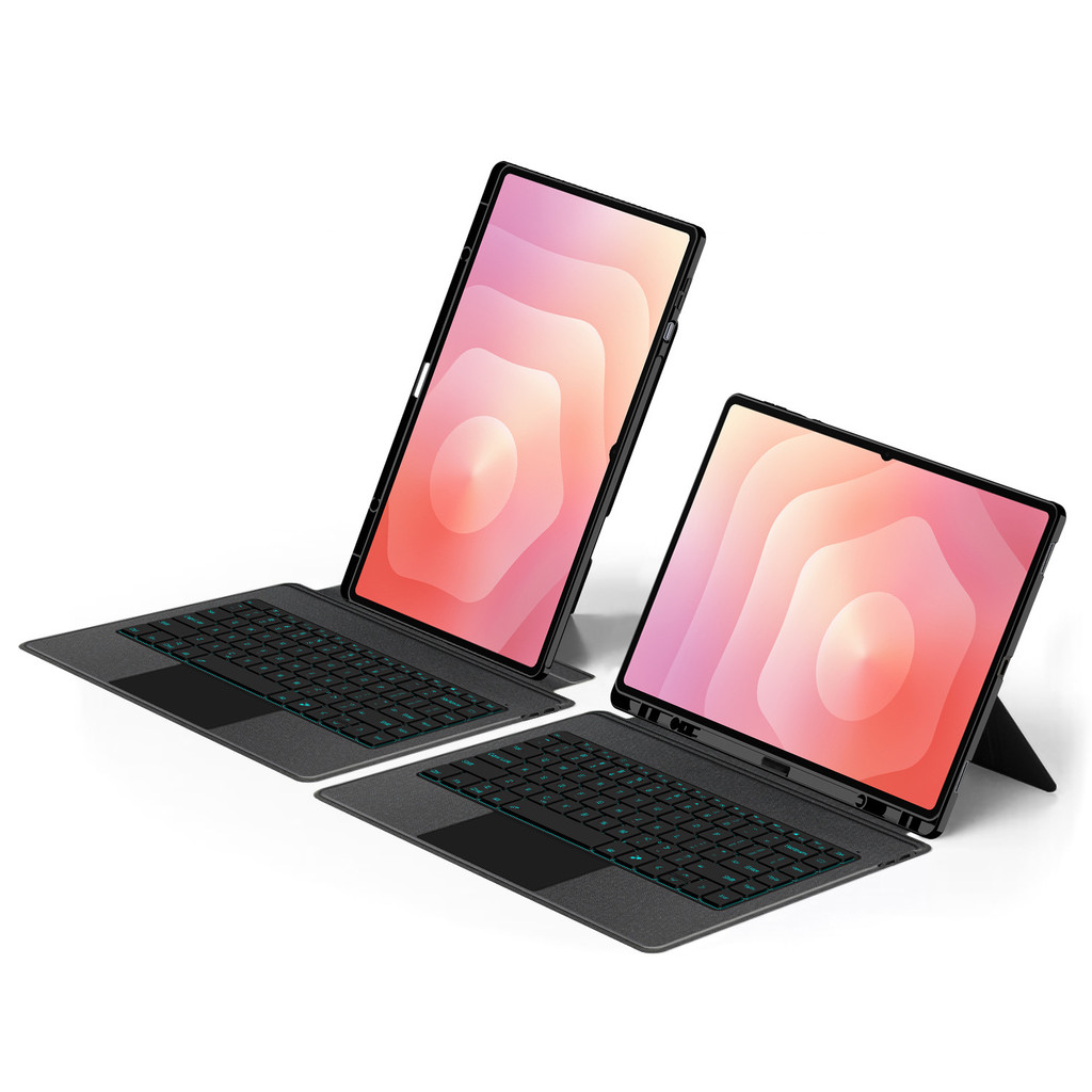 เคสคีย์บอร์ดเหมาะสําหรับ Samsung Tab S11 Ultra 14.6 นิ้ว S10 FE+13.1/S9/S8 12.4 แท็บเล็ตบลูทูธคีย์บอร์ด