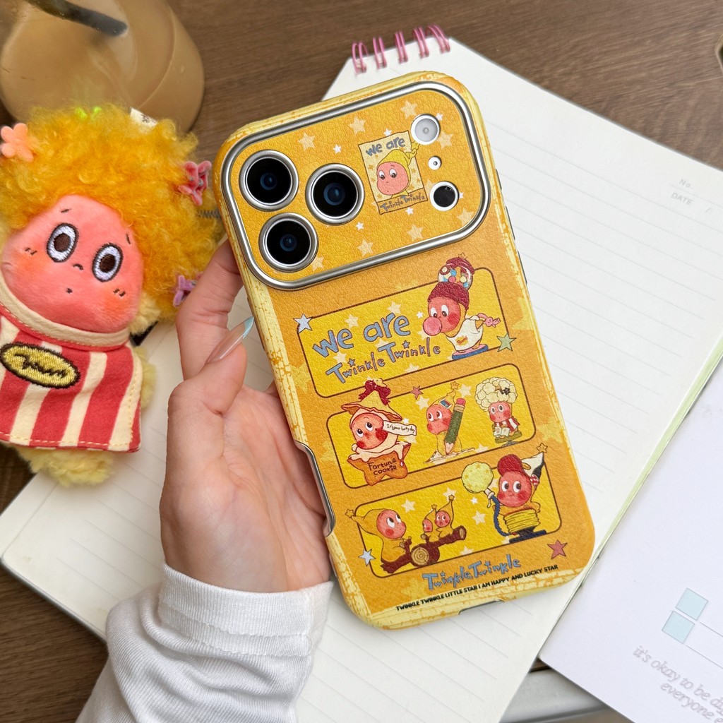 สําหรับ iphone17ProMax เชลล์ 5D02 Three Grid Star People iPhone16ProMax