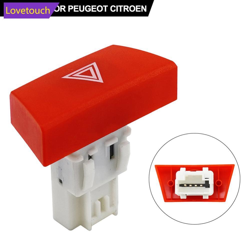LOVETOUCH รถคําเตือนอันตรายสวิทช์ฉุกเฉินปุ่มควบคุม 6490NG สําหรับ Peugeot 107 C1 Aygo 2005-2014 B7R9