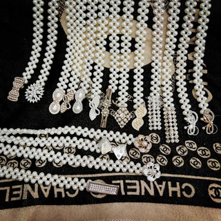 Vintage Jewelry ผู้หญิงเข็มขัดมุกเอวบางโซ่แฟชั่นเข็มขัดยางยืด