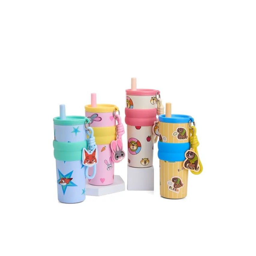 Mini Mono แก้วน้ำทัมเบลอร์ สเตนเลสสตีลสองชั้น ลาย Zootopia ความจุ 700 มล.