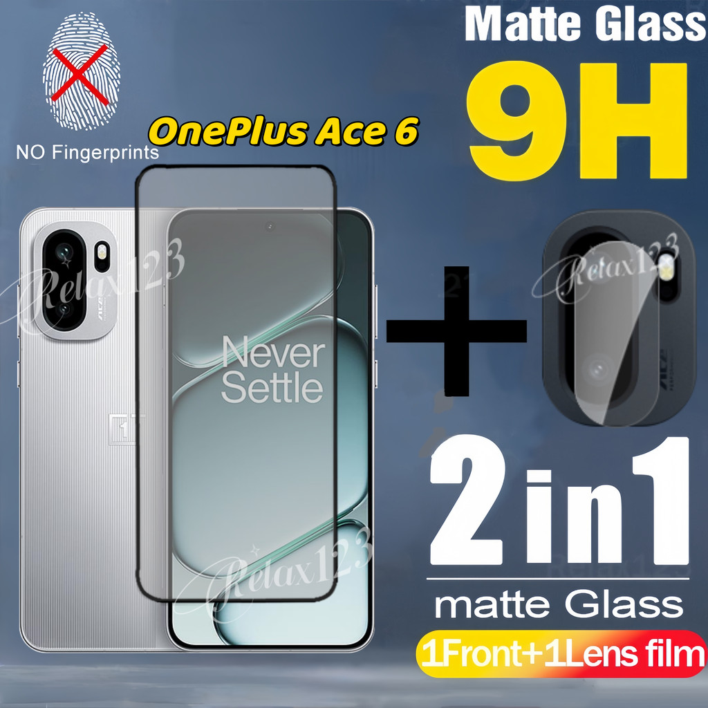 สําหรับ OnePlus Ace 6 5G 2025 2in1 Matte Frosted Glass และเลนส์ฟิล์มสําหรับ OnePlus Ace6 OneplusAce6
