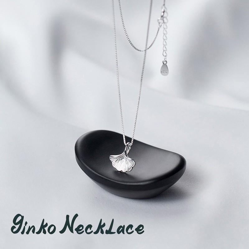 Ginko Necklace สร้อยคอเงินแท้ S925 [MERCELO]