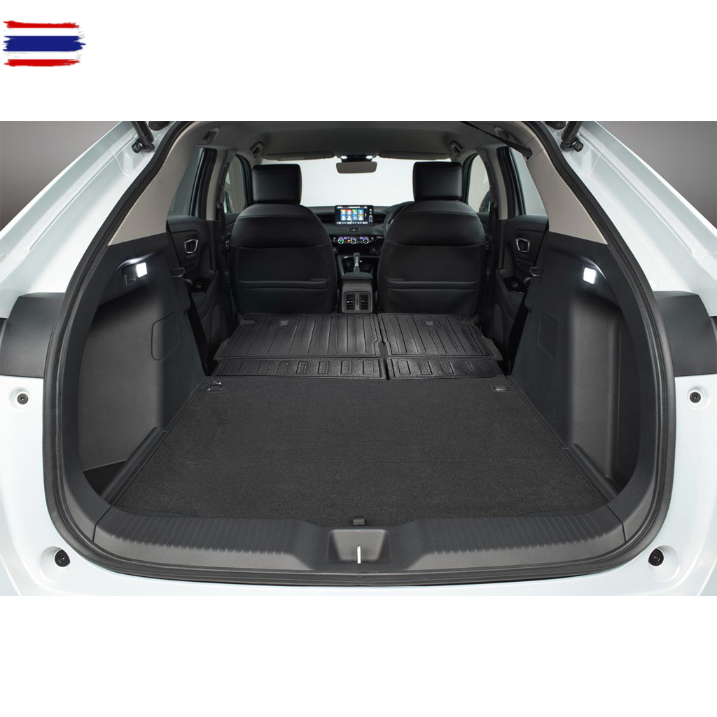 HR-V eHEV 2022 - ปัจจุัน แผ่นกันรอยเาะ พนักพิงหลัง 2ชิ้น / ถาดท้ายรถ ของแต่ง ชุดแต่ง HRV
