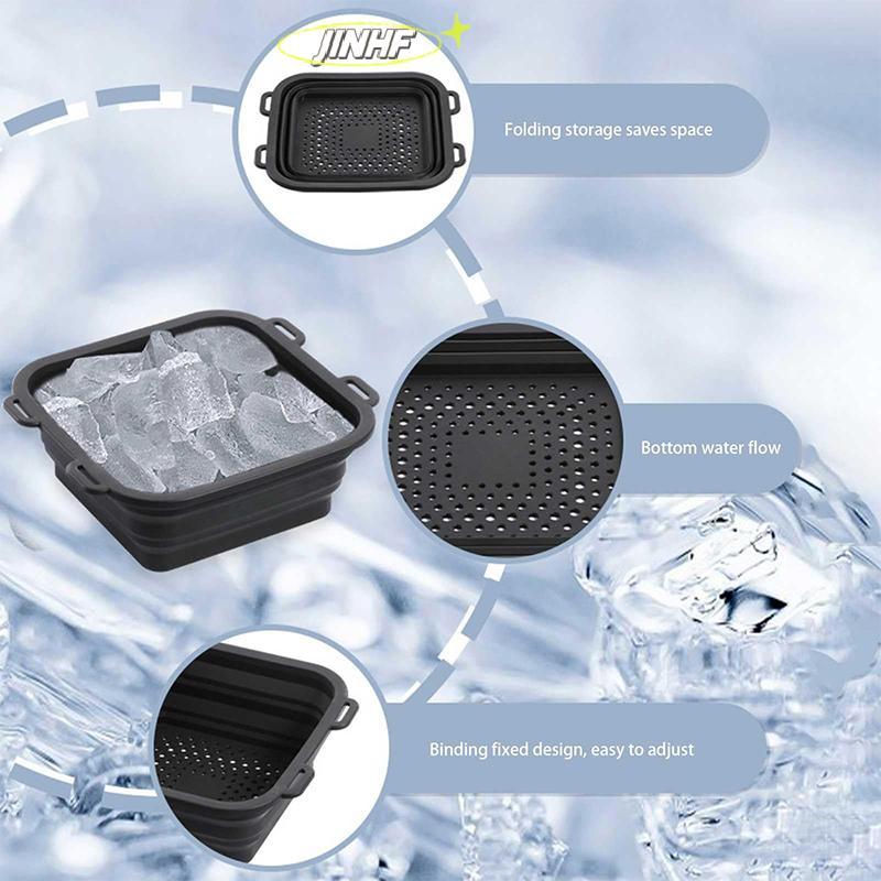 [BestBuyshop] Arctic Ice Shower Ice Bath Water Chiller, Rapid Cooling Portable Ice Bath, Silicone Ic
