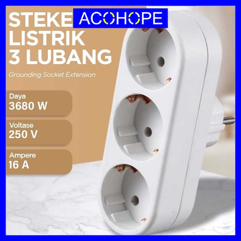 Afope 3-Pin Grounding Socket Extension 3680W 16A 250V - B3-1G