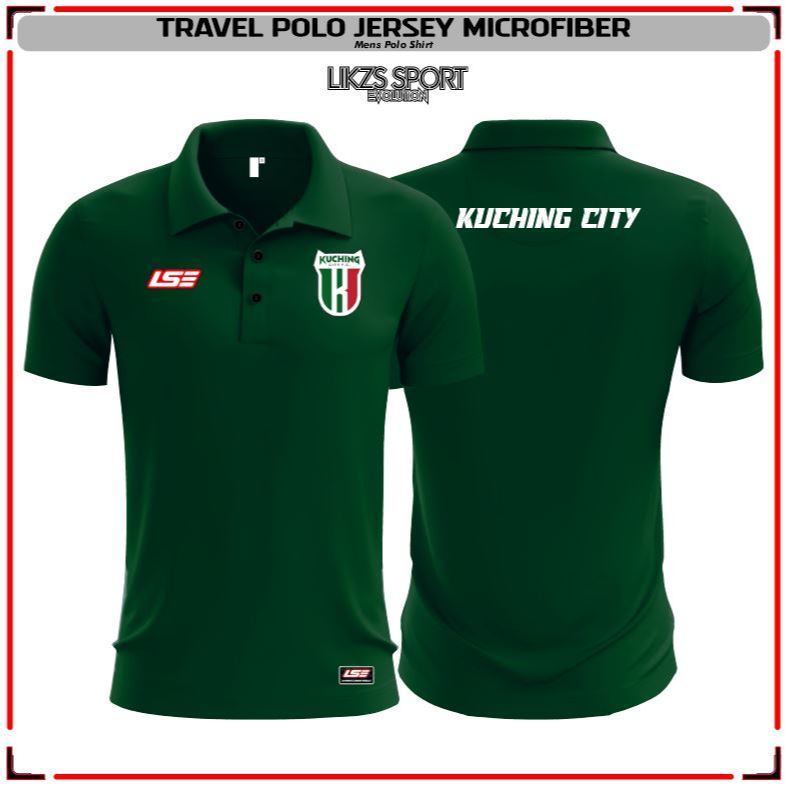 LIKZS X Kuching City FC Travel Jersey DX2-LSE Football Polo Microfiber
