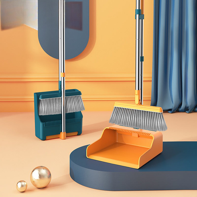 Household Broom Sweeping Broom Dustpan Soft Bristles Non-Stick Hair Magic Tool