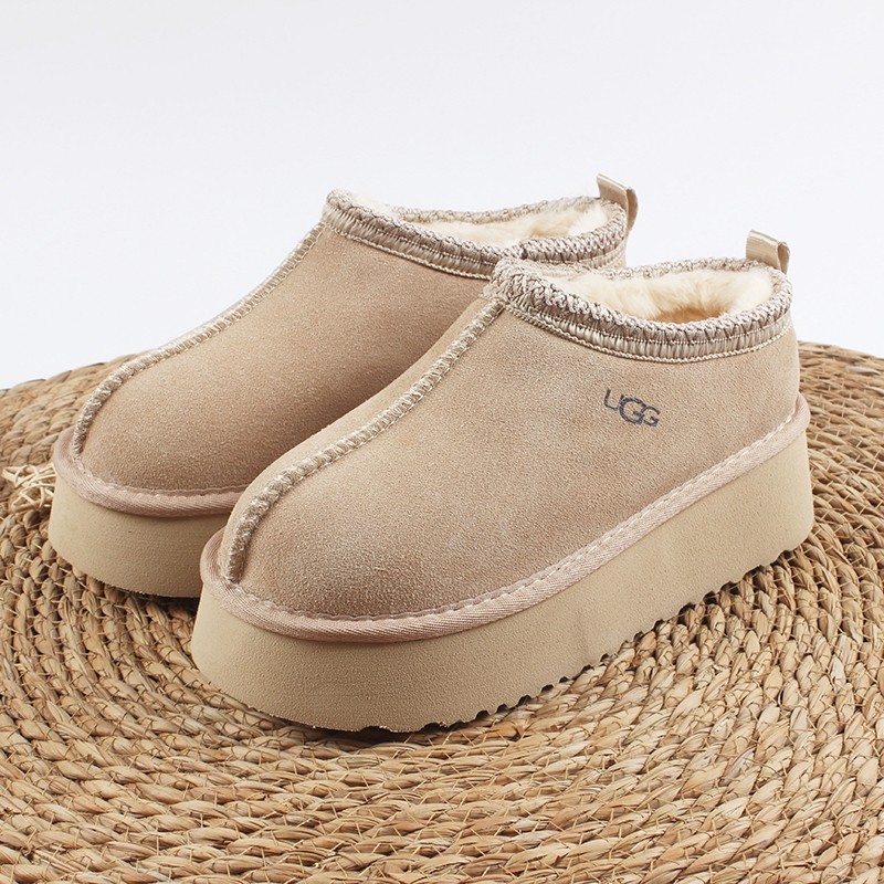 Classic Round Toe Thick Soled Warm Plush Snow Boots - UGG Style 35-45 no boxbox(shoes)%จัดส่งทันทีใน
