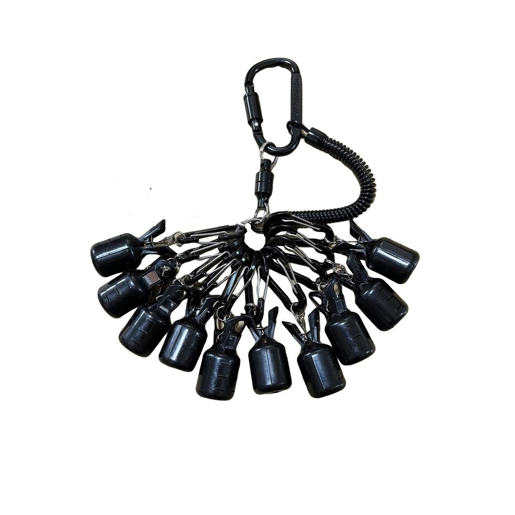 SeaSideSquid EGI Holder 10連 Ver2.0 EGI EGI Cover L Size Eging EGI Case Squid Fishing (Black)