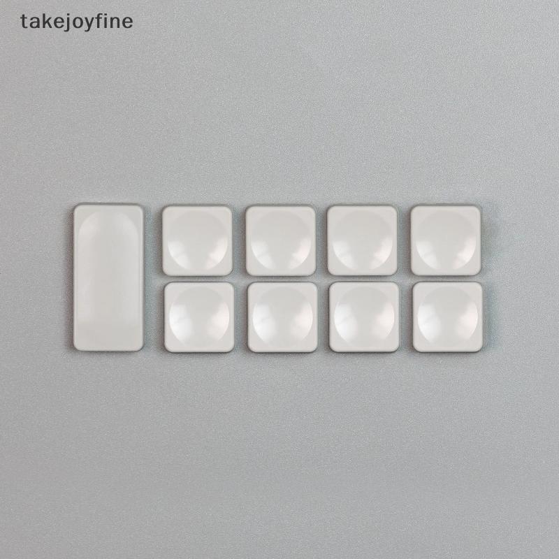 TFTH 10 ชิ้นสีขาว CFX Low Profile PBT Keycaps สําหรับ Chosfox LCK Low Profile MX Switch คีย์บอร์ดเกม