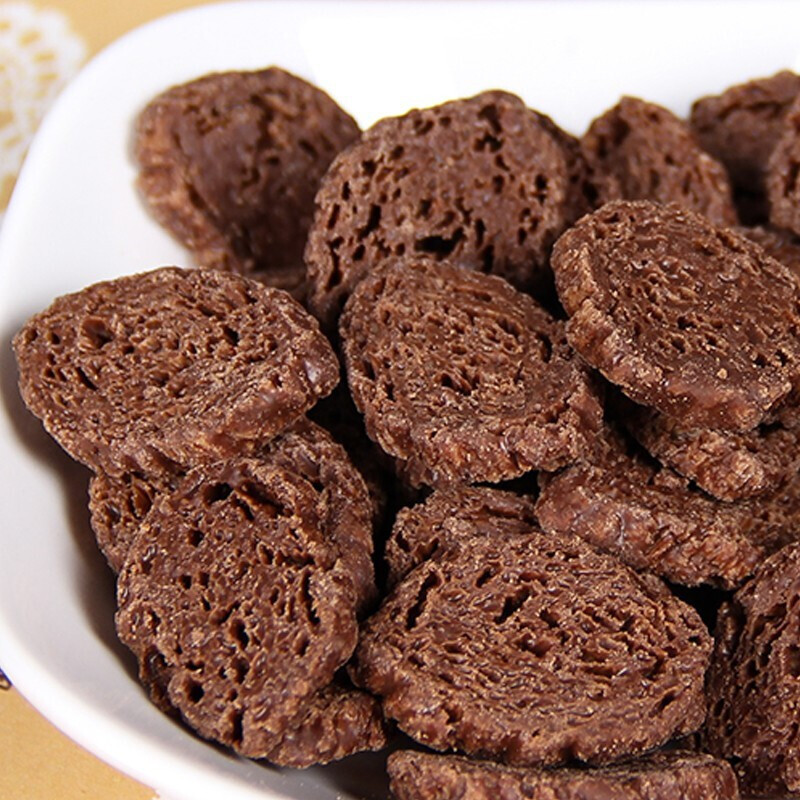 Meiji meiji Kachi Kachi Dark Chocolate Crispy Snacks Chocolate Crispy Small Round Cake สองรสชาติ 58g