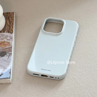 สีชมพูเคสโทรศัพท์สําหรับiPhone 17ProMax 17Pro 17 16ProMax 16Pro 16 15ProMax 15Pro 15 14ProMax 14Pro 14 13ProMax 13Pro 13 12 Soft Anti-fall Yellowingทน