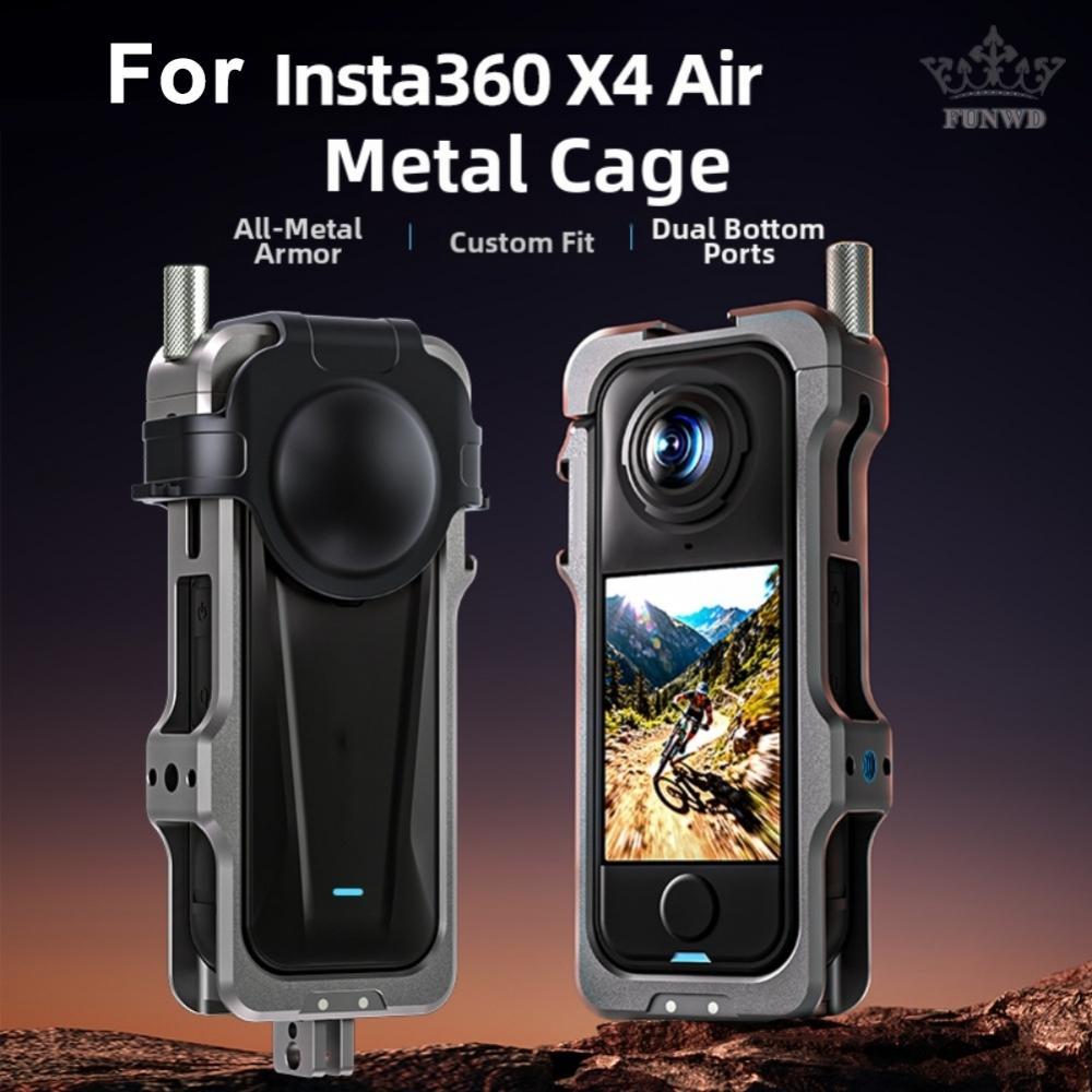 Aluminum Protective Frame Cage for Insta360 X4 Air Camera with Drop Impact Guard