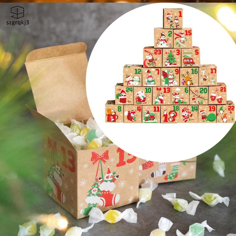 [szgrqkj3] Nativity Advent Calendar Christmas Calendar Small 24 Days Advent Countdown Gift