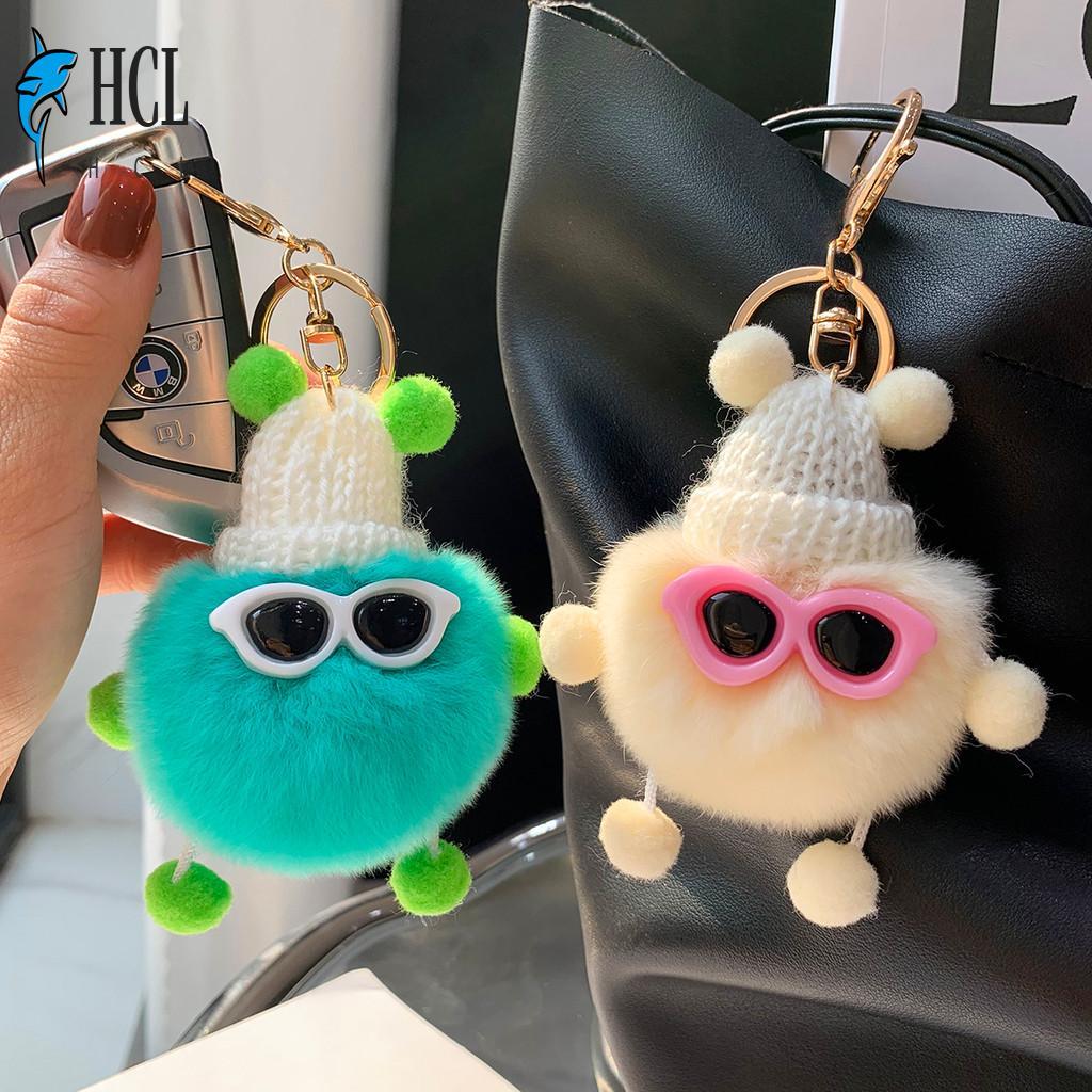 น่ารัก Baby Stack Rex Rabbit Fur พวงกุญแจ Small Briquettes ตุ๊กตาสําหรับของขวัญ