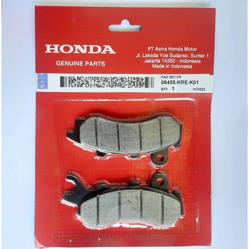 (แพ็ค 10) ผ้าเบรกหน้าสําหรับ HONDA PCX NEW 150 06455-KRE-K01