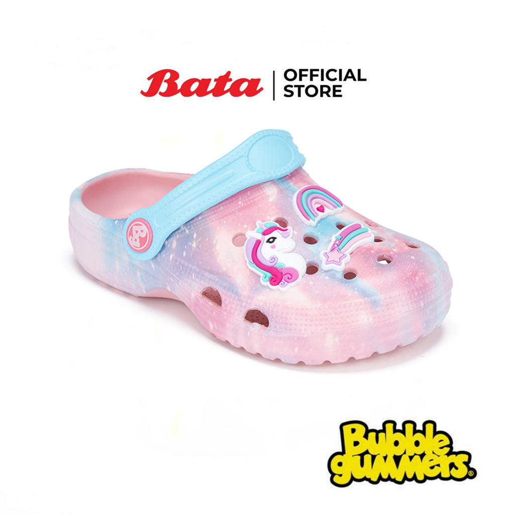 Bata บาจา BBG รองเท้าแตะแบบสวม Unisex เด็กผู้หญิงและเด็กชาย รุ่น LUAN_G125 สีชมพู 3315205 สีน้ำเงิน 3319205